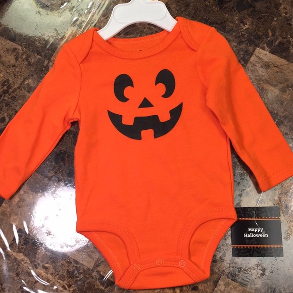 Other - NEW baby pumpkin costume onesie Halloween 3-6 mos.